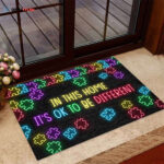 It’s OK To Be Different Autism Awareness Doormat Autism Home Decor Autism Awareness Gift Idea HT