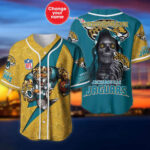 Jacksonville Jaguars Personalized Baseball Jersey