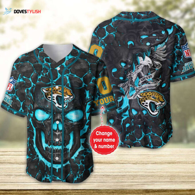 Jacksonville Jaguars Personalized Baseball Jersey