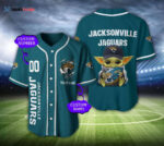 Jacksonville Jaguars Personalized Baseball Jersey