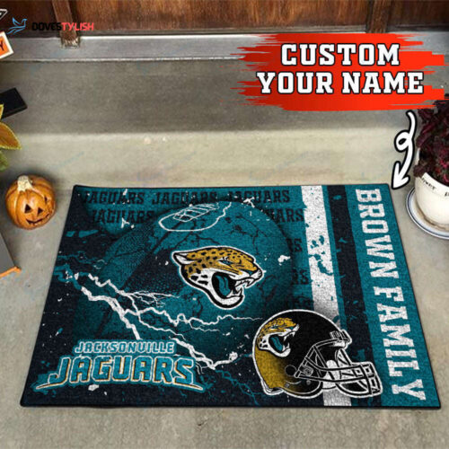 Jacksonville Jaguars Personalized Doormat Home Decor 2024