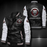 Jaguar Cars Leather Bomber Jacket