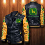 John Deere Leather Bomber Jacket