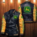 John Deere Leather Bomber Jacket