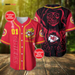 Kansas City Chiefs Baseball Jersey Custom Name And Number