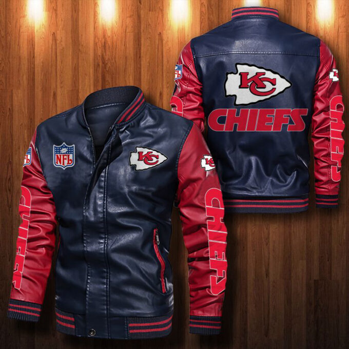 Kansas City Chiefs Leather Bomber Jacket