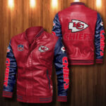 Kansas City Chiefs Leather Bomber Jacket