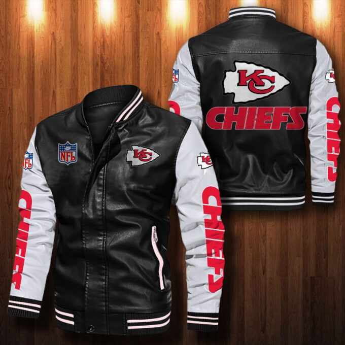 Kansas City Chiefs Leather Bomber Jacket