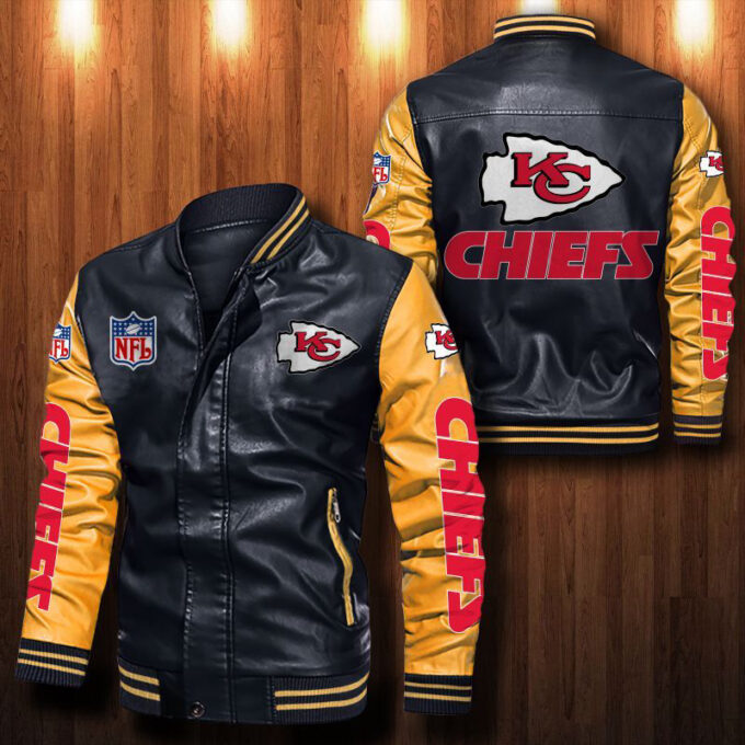 Kansas City Chiefs Leather Bomber Jacket