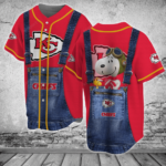 Kansas City Chiefs Personalized Baseball Jersey