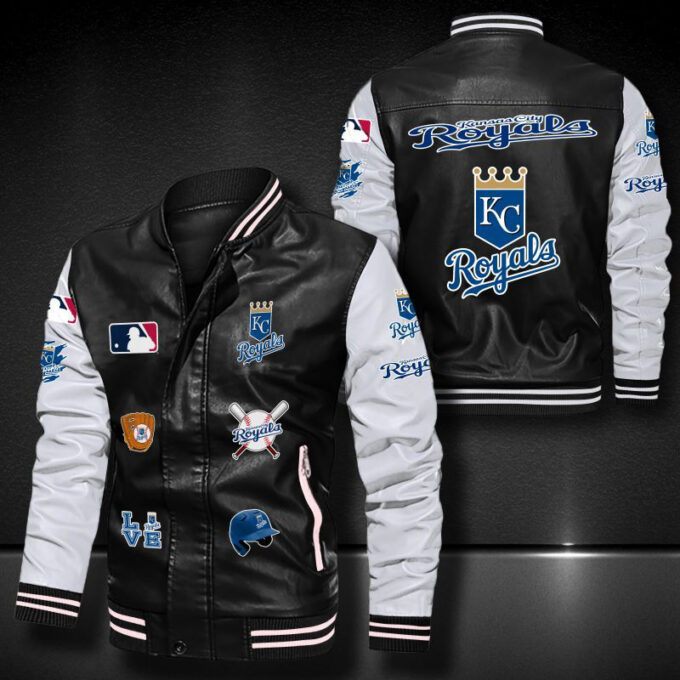 Kansas City Royals Leather Bomber Jacket