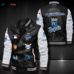 Kansas City Royals Leather Bomber Jacket