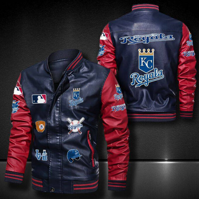 Kansas City Royals Leather Bomber Jacket