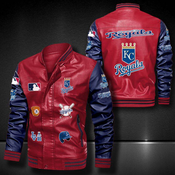 Kansas City Royals Leather Bomber Jacket