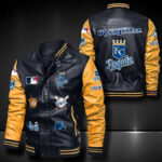 Kansas City Royals Leather Bomber Jacket