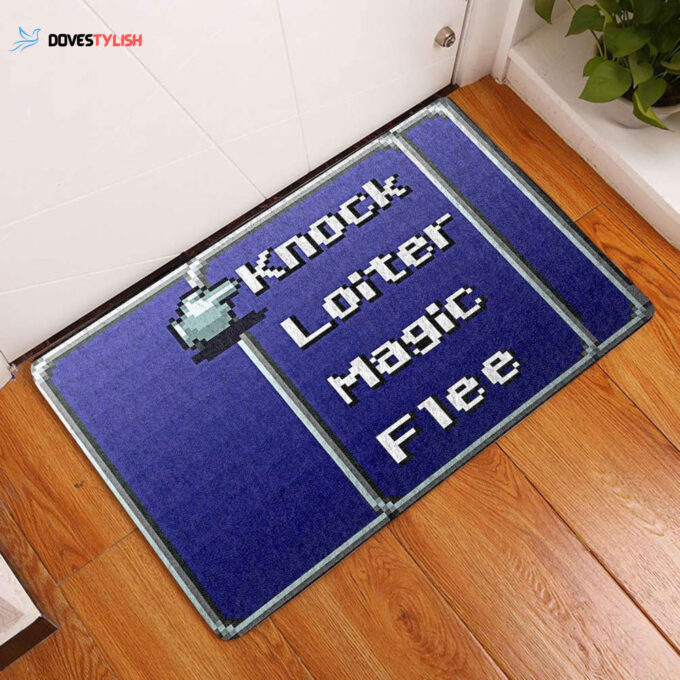 Knock Loiter Magic Flee All Over Printing Doormat