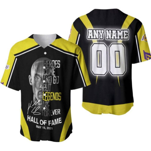 Kobe Bryant 24 Heroes Come And Go But Legends Are Forever Los Angeles Lakers Designed Allover Gift With Custom Name Number For Lakers Fans Baseball Jersey