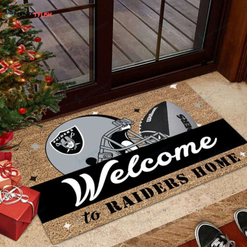 Las Vegas Raiders Doormat Home Decor 2024