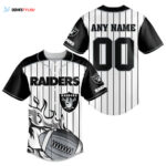 Las Vegas Raiders Personalized Baseball Jersey