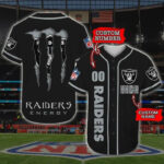 Las Vegas Raiders Personalized Baseball Jersey