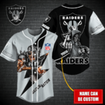 Las Vegas Raiders Personalized Baseball Jersey