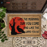 Like The Morning Sun You Come Coir Pattern All Over Printing Doormat