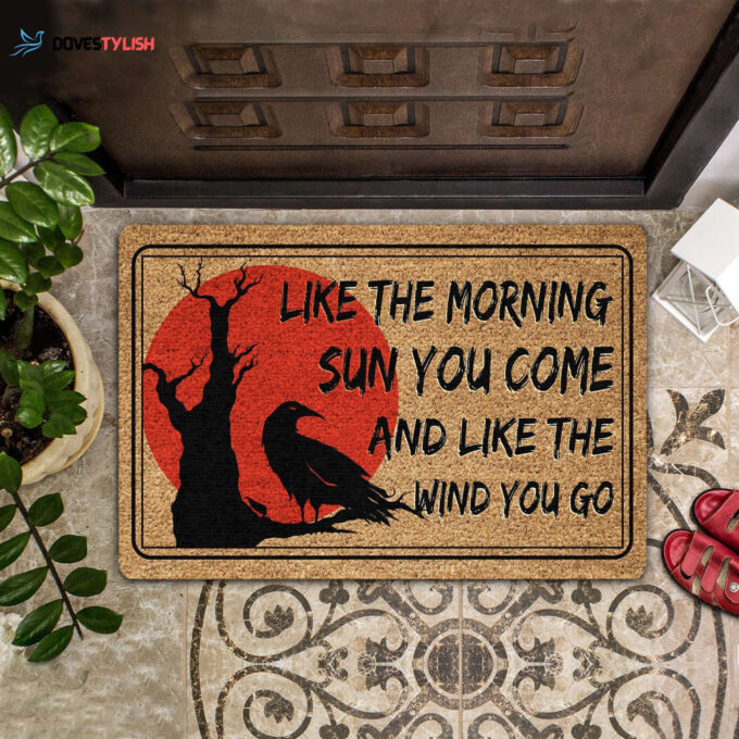Like The Morning Sun You Come Coir Pattern All Over Printing Doormat
