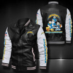 Los Angeles Chargers Leather Bomber Jacket