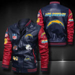 Los Angeles Chargers Leather Bomber Jacket