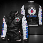 Los Angeles Clippers H Leather Bomber Jacket