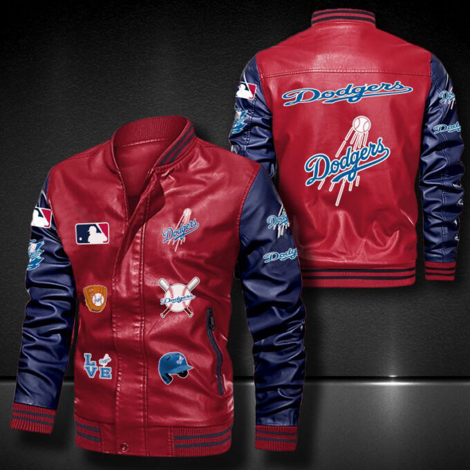 Los Angeles Dodgers Leather Bomber Jacket