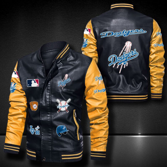 Los Angeles Dodgers Leather Bomber Jacket