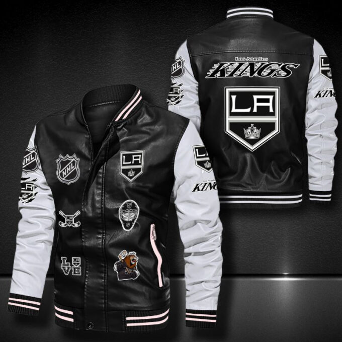 Los Angeles Kings Leather Bomber Jacket