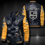 Los Angeles Kings Leather Bomber Jacket