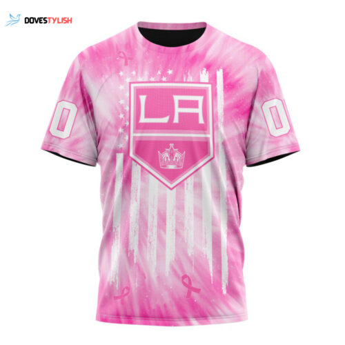 Los Angeles Kings Special Pink Tie-Dye Unisex T-Shirt For Fans Gifts 2024