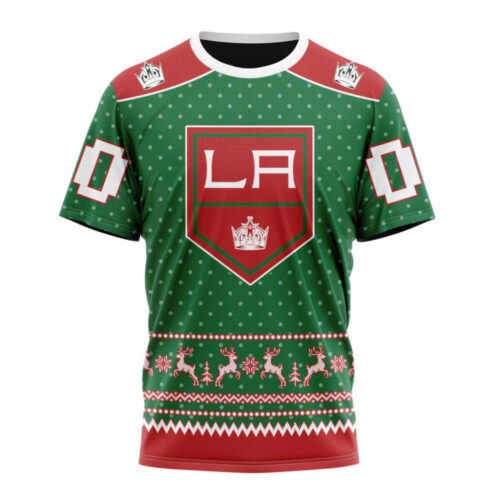 Los Angeles Kings Special Ugly Christmas Unisex T-Shirt For Fans Gifts 2024