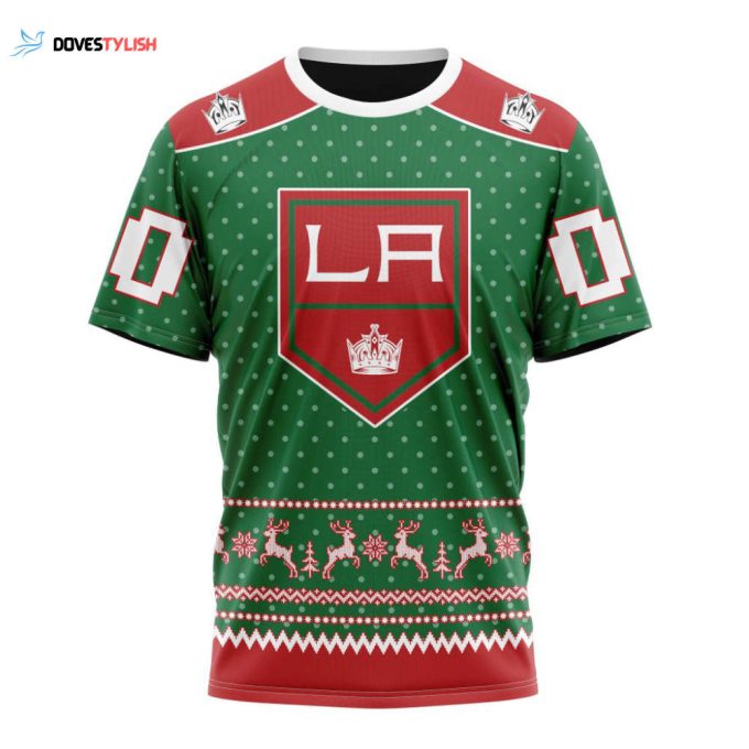 Los Angeles Kings Special Ugly Christmas Unisex T-Shirt For Fans Gifts 2024