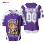 Los Angeles Lakers All-Time 16-Time Champions Thank You For The Memories Designed Allover Gift With Custom Name Number For Lakers Fans Baseball Jersey Gift for Men Dad