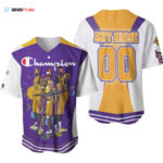 Los Angeles Lakers Champion Legendary Captain Fighting Designed Allover Gift With Custom Name Number For Lakers Fans Baseball Jersey