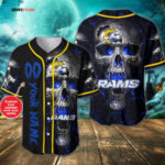 Los Angeles Rams Personalized Baseball Jersey