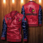 Louisville Cardinals Leather Bomber Jacket