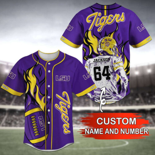 Lsu Tigers Baseball Jersey Personalized 2023