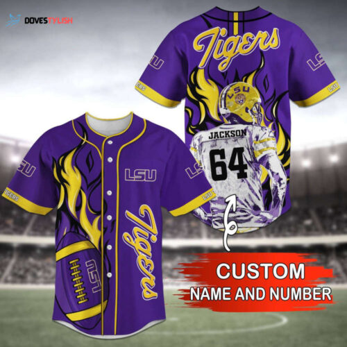 Lsu Tigers Baseball Jersey Personalized 2023