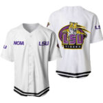 Lsu Tigers Classic White With Mascot Gift For Lsu Tigers Fans Baseball Jersey