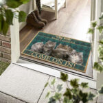 Maine Coon Cat Easy Clean Welcome DoorMat