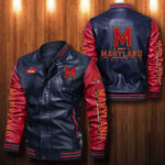 Maryland Terrapins Leather Bomber Jacket