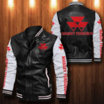 Massey Ferguson Leather Bomber Jacket