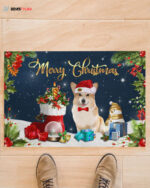 Merry Christmas Corgi Noel Funny Doormat Gift For Dog Lovers Birthday Gift Home Decor Warm House Gift Welcome Mat