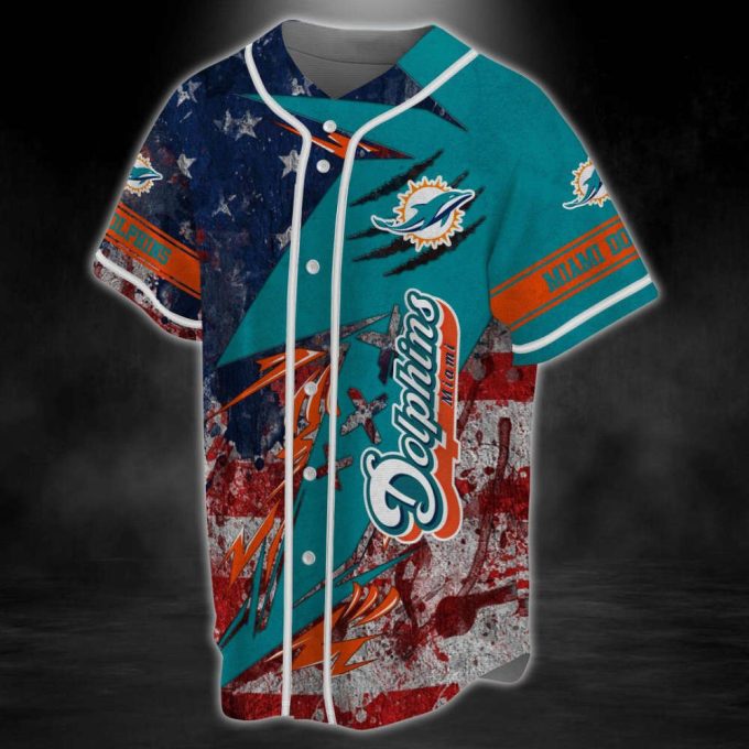 Miami Dolphins Baseball Jersey