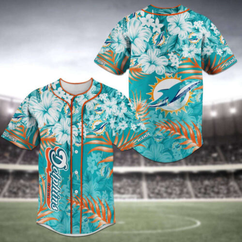 Miami Dolphins Baseball Jersey Personalized 2023